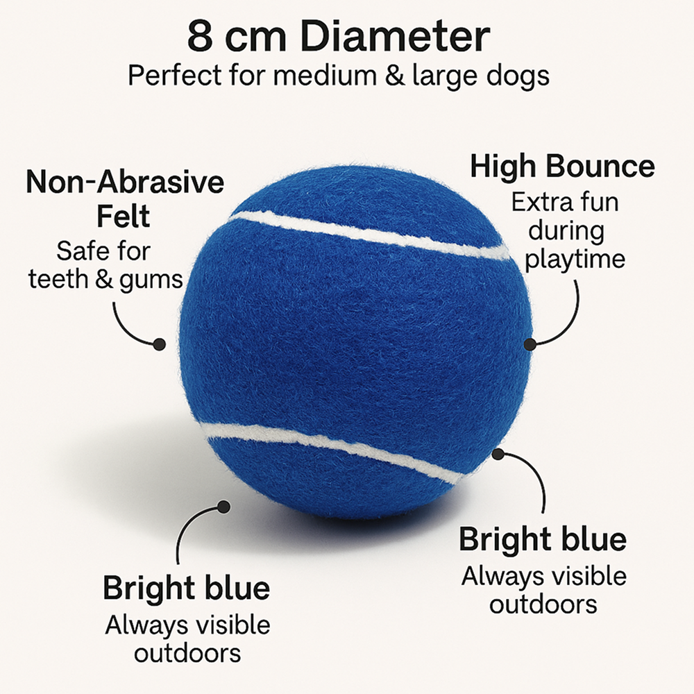 Talking Dog Club Tennis Ball Toy for Dogs (Blue) image 2