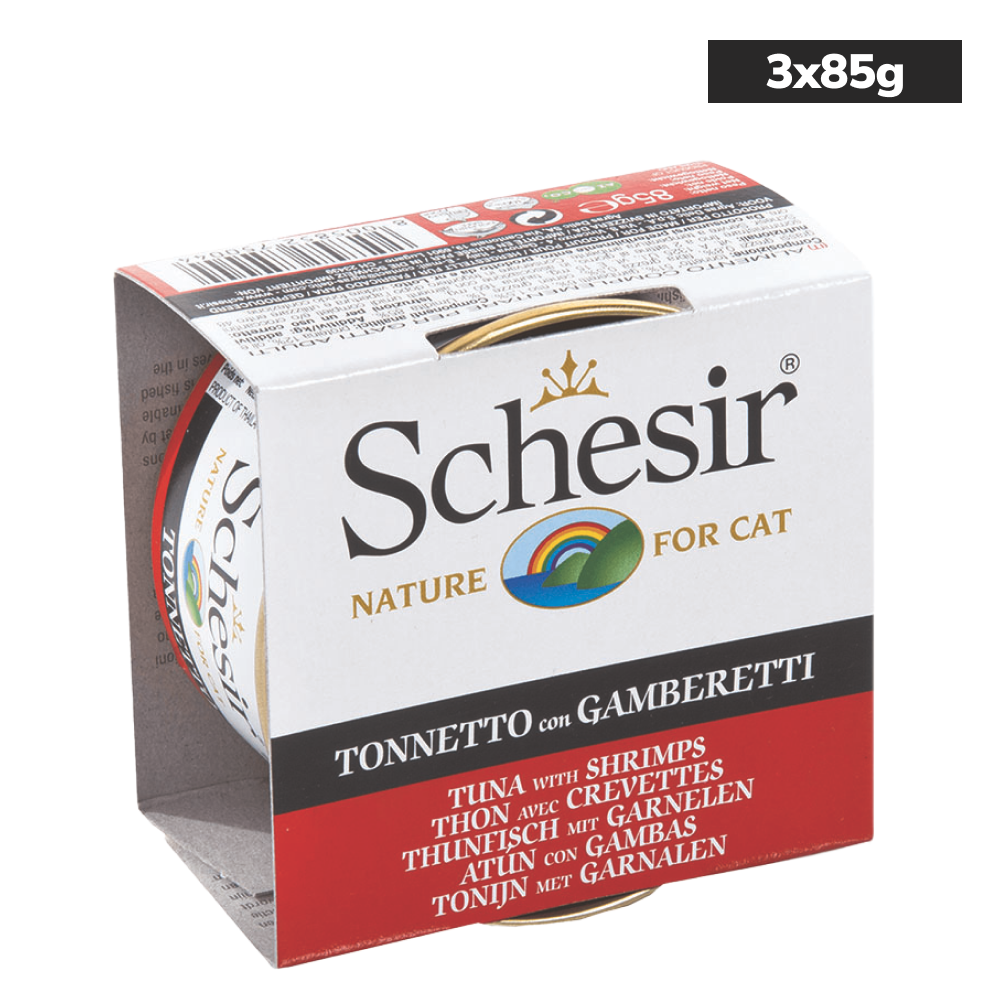 Schesir Tuna In Jelly with Shrimp Adult Cat Wet Food image 8