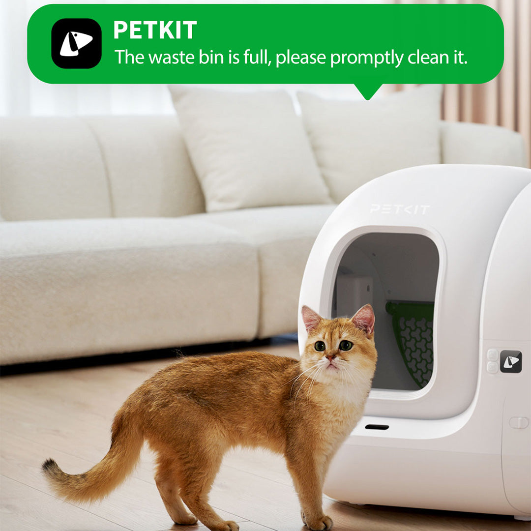 Petkit PuraMax2 Automatic Self Cleaning App Controlled 2.4G WiFi Litter Box for Cats (White) image 4