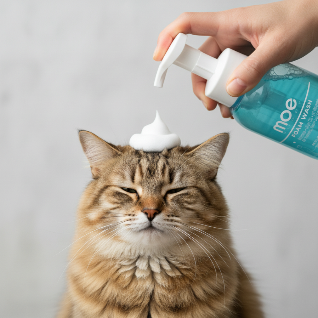 Moe Puppy Cleansing & Conditioning Foam Shampoo for Cats image 7