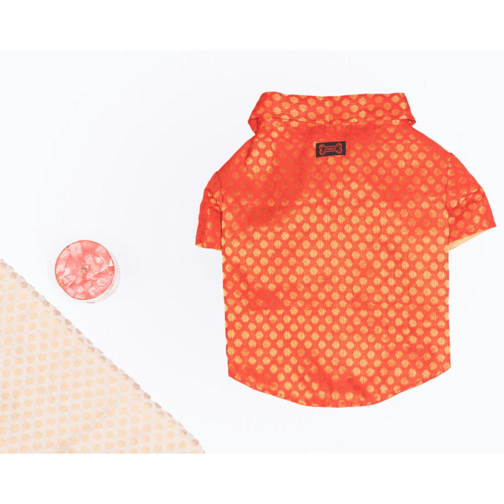 Pawgypets Occasion Wear Shirt for Dogs and Cats (Red) image 3