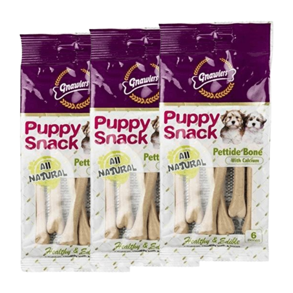 Gnawlers Puppy Snack Pettide Bone Dog Treats image 2