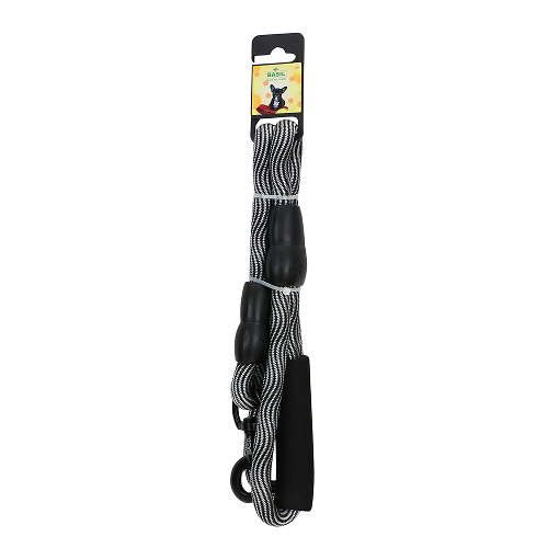 Basil Rope Leash for Dogs (Black/Gray)