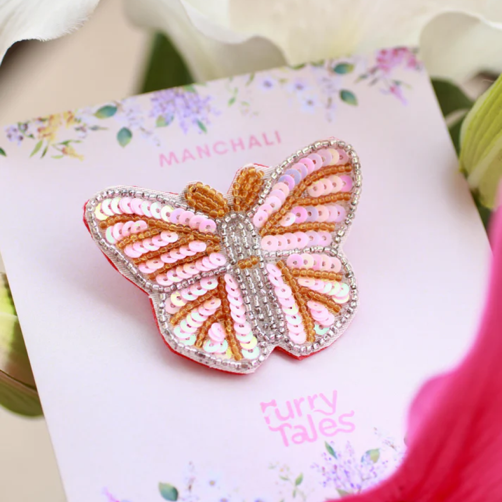 Furry Tales Manchali Butterfly Handcrafted Brooch