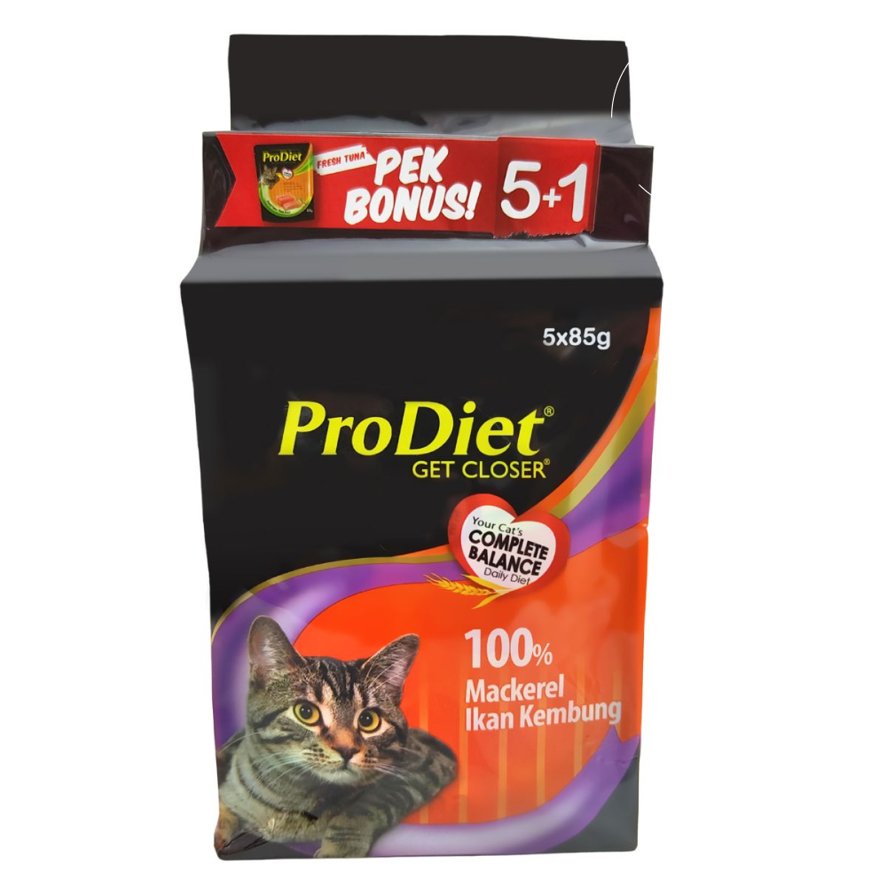 ProDiet 100% Mackeral Ikan Kembung Adult Cat Wet Food image 1