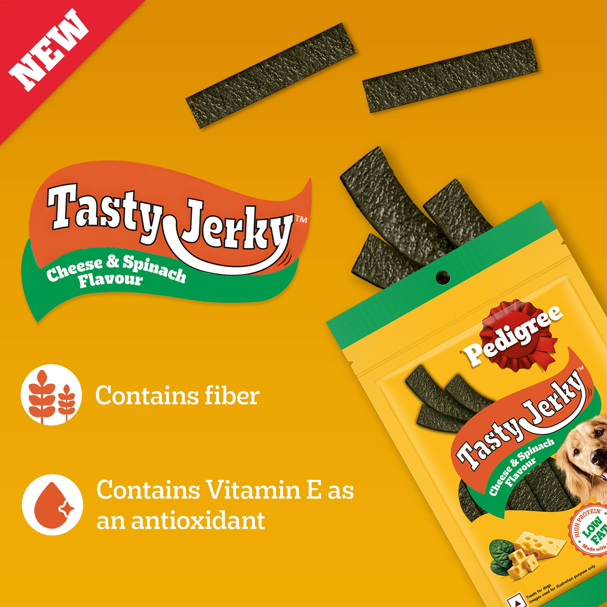 Pedigree Cheese & Spinach Tasty Jerky Dog Treats image 7
