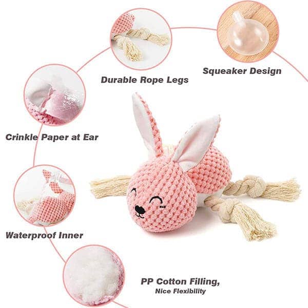 Pawsindia Sleepy Bunny Toy for Dogs image 4