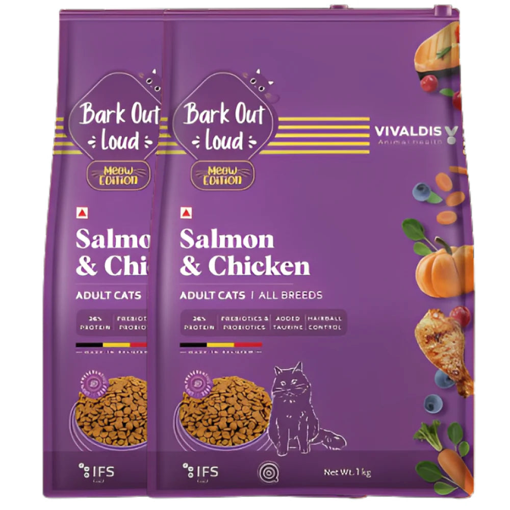 Bark Out Loud Salmon and Chicken Adult Cat Dry Food image 8