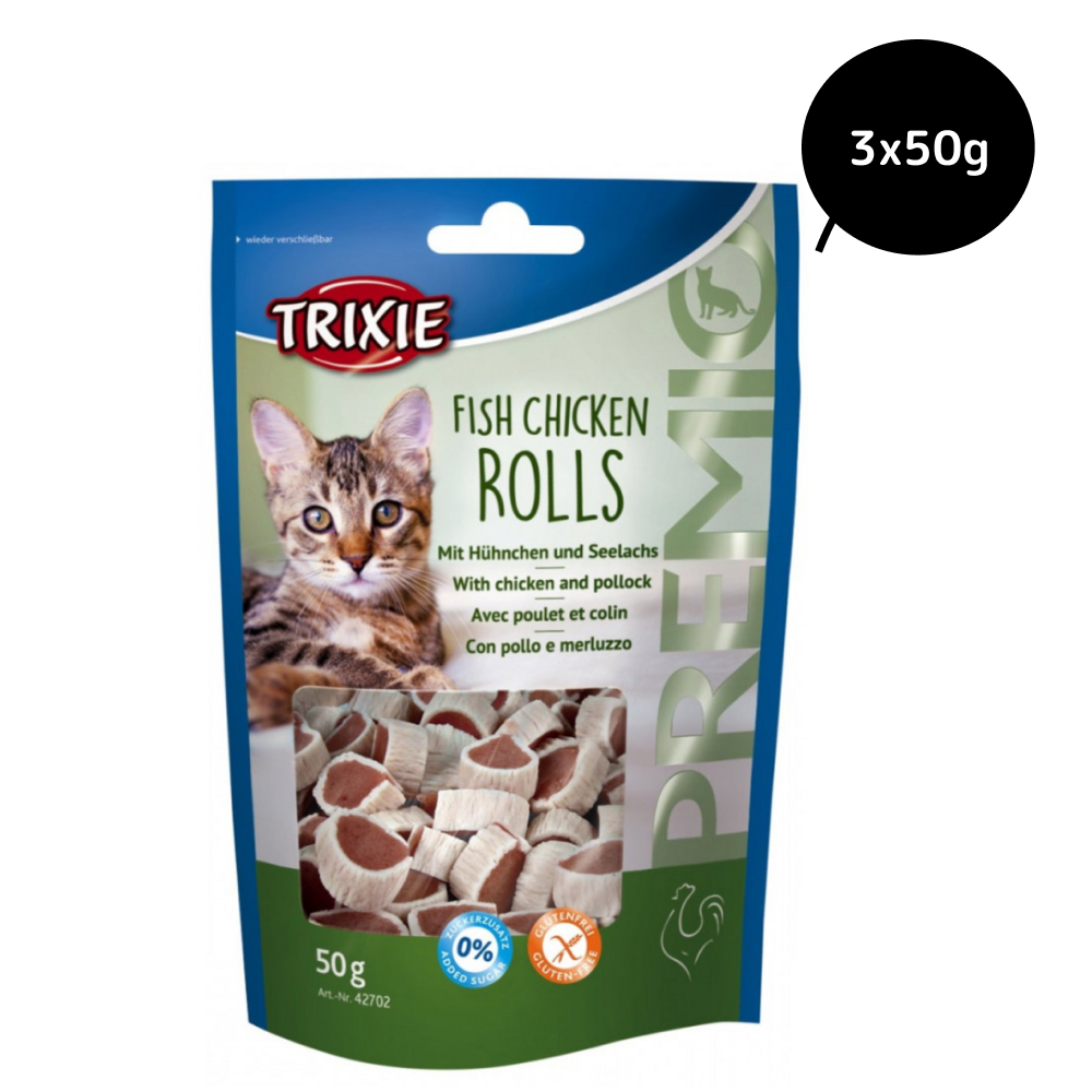 Trixie Premio Fish and Chicken Rolls Cat Treats image 7