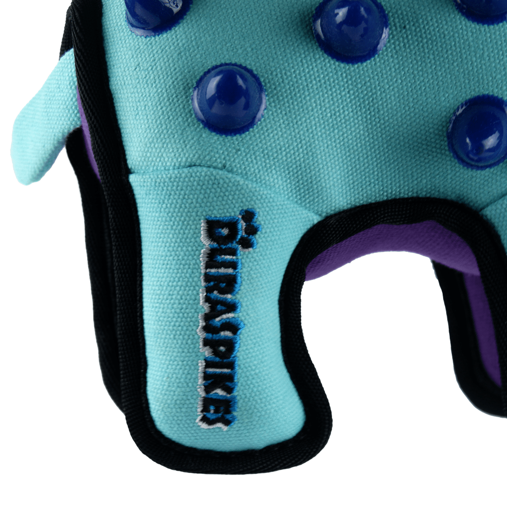 GiGwi Duraspikes Extra Durable Elephant Toy for Dogs (Light Blue) | For Medium Chewers image 5
