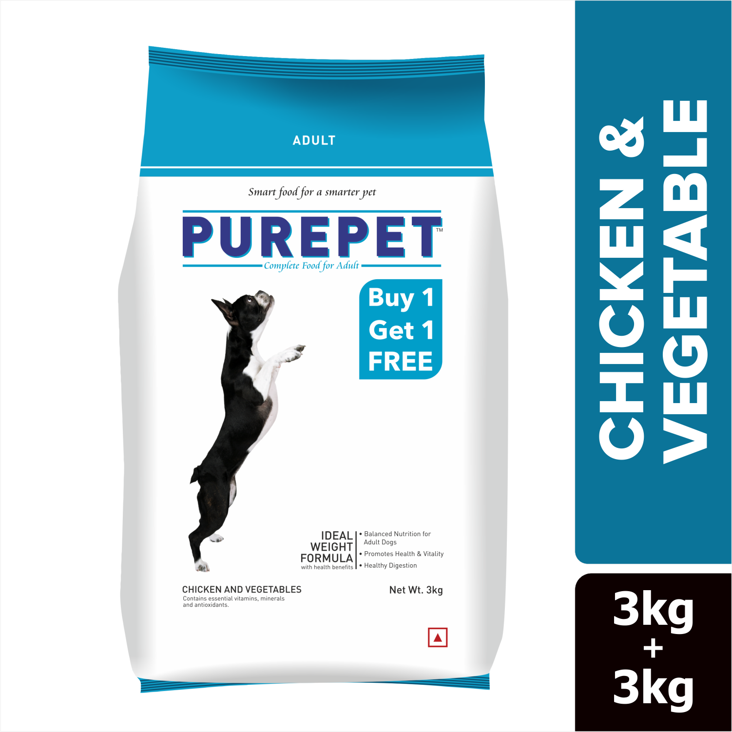 Purepet Chicken & Vegetable Adult Dog Dry Food image 9