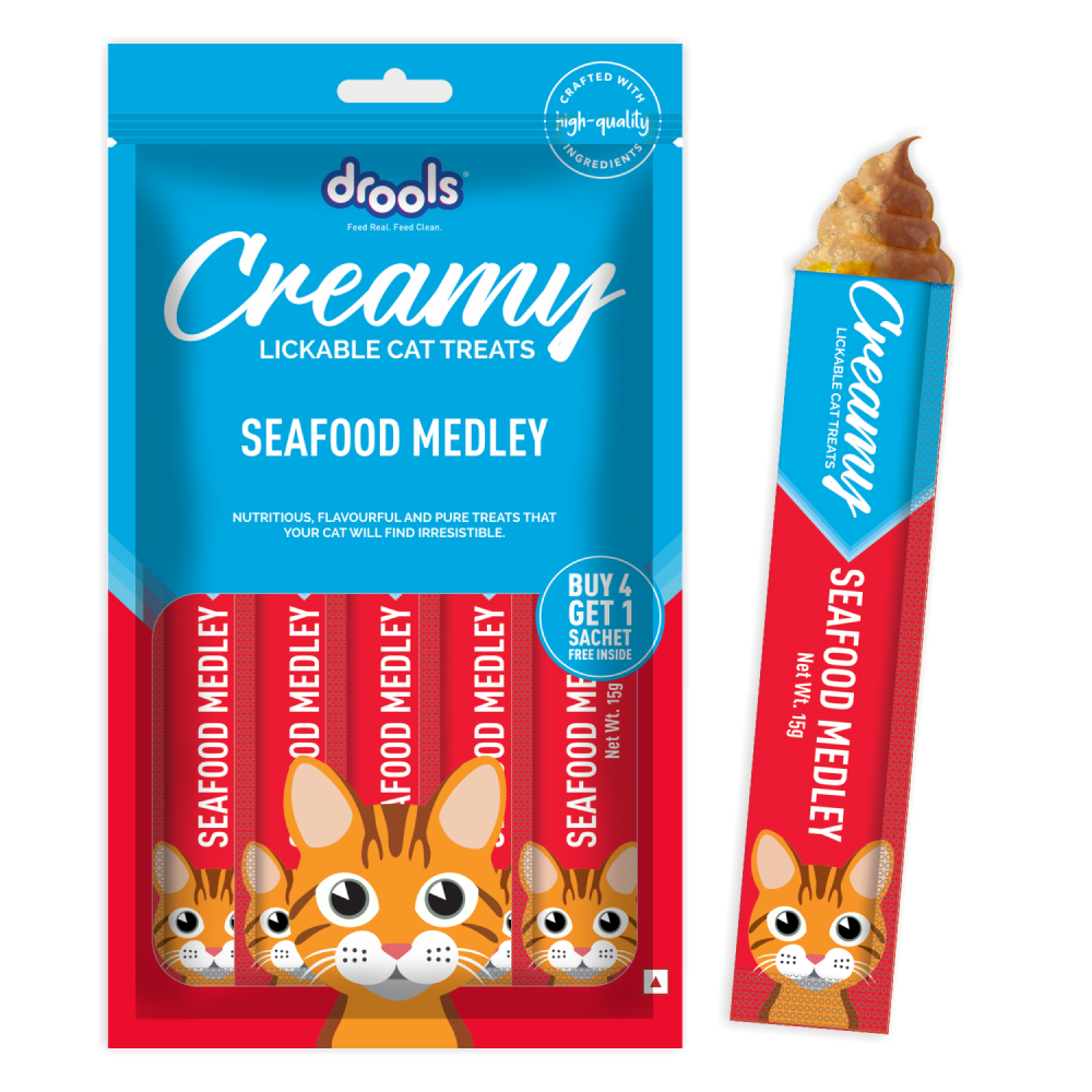 Drools Seafood Medley Creamy Cat Treats image 6