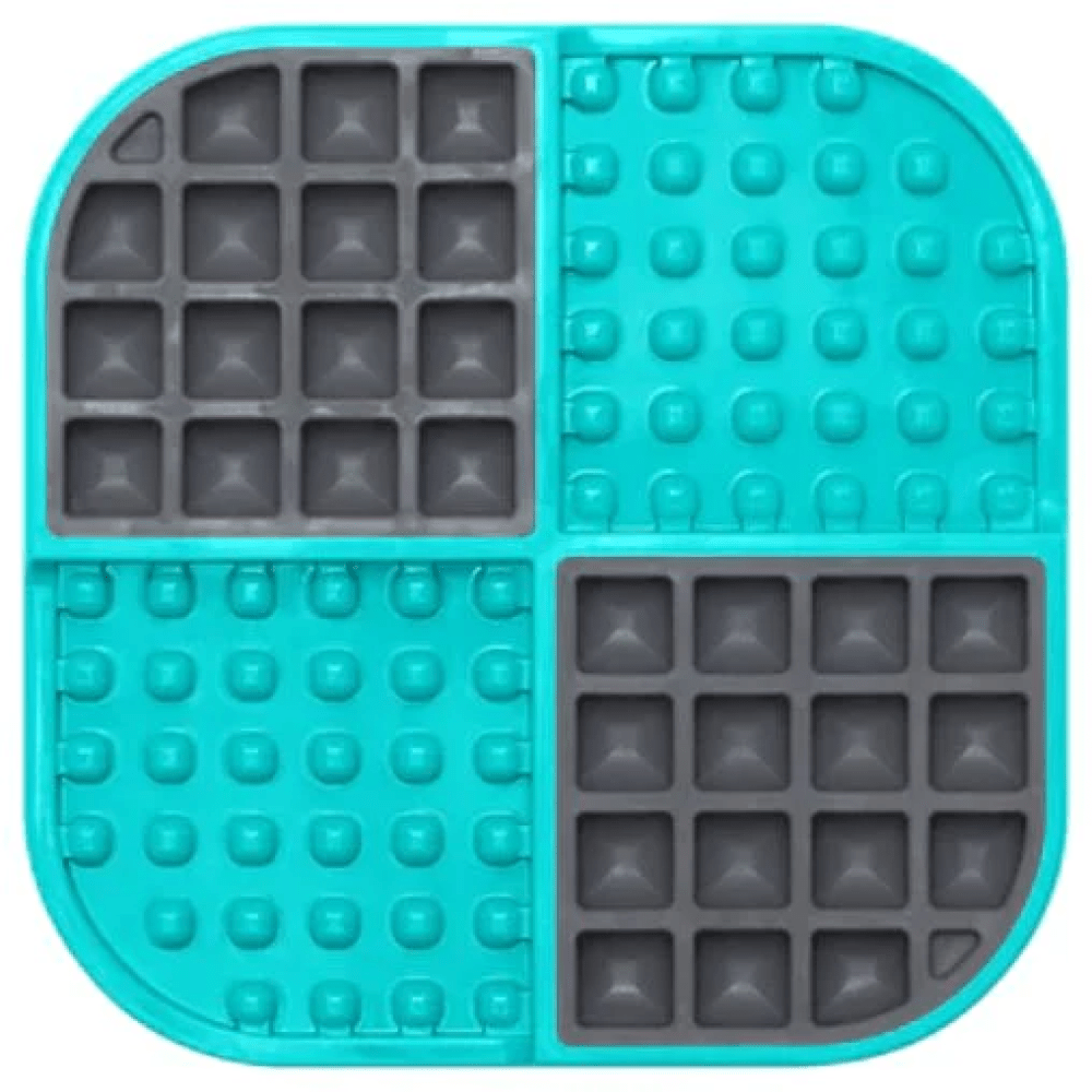 LickiMat SloMo Slow Feeder for Cats and Dogs (Turquoise)