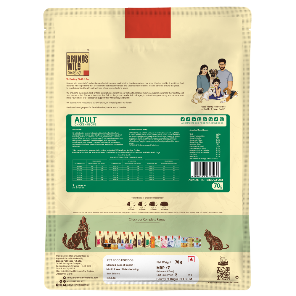 Bruno's Wild Essentials Chicken Recipe Adult Dog Dry Food image 9