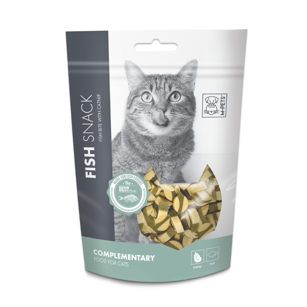 M PETS  Fish Bite With Catnip Treats for Cats