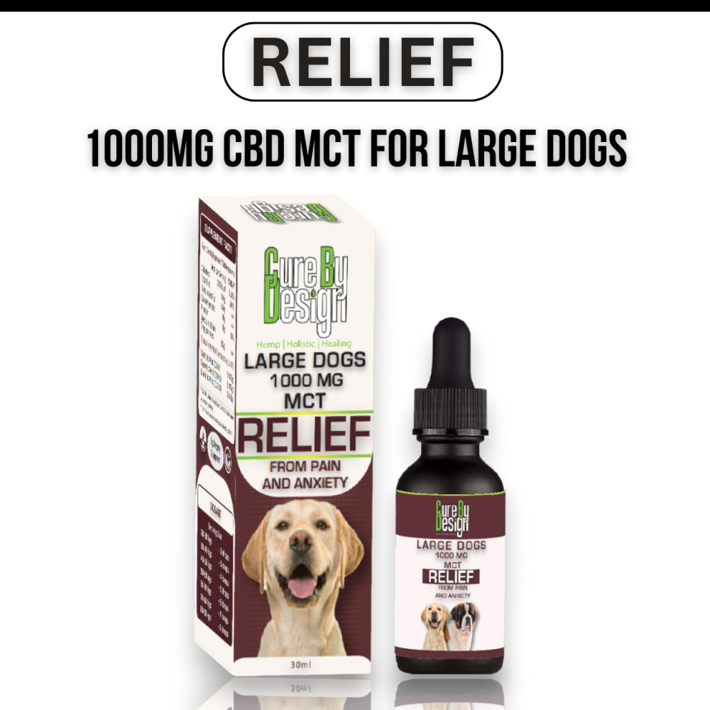 Cure By Design 1000mg CBD MCT Relief Oil for Large Dogs image 4