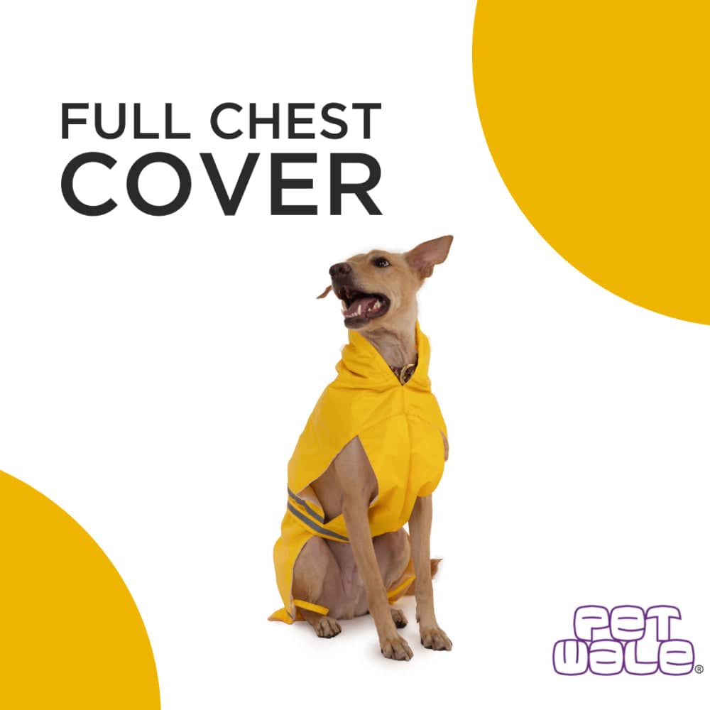 PetWale Reflective Raincoat for Dogs (Yellow) image 5