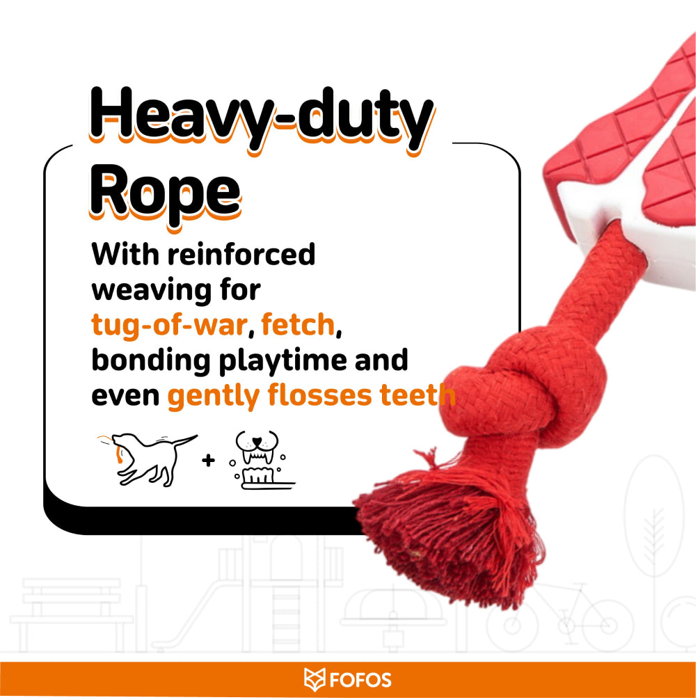 Fofos Steak Shaped Chew Rope Toy for Dogs image 8