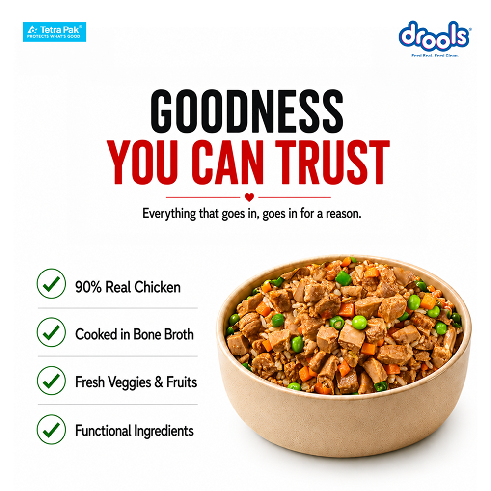 Drools Tetra Pack Real Chicken Turkey Dog Fresh Food image 4