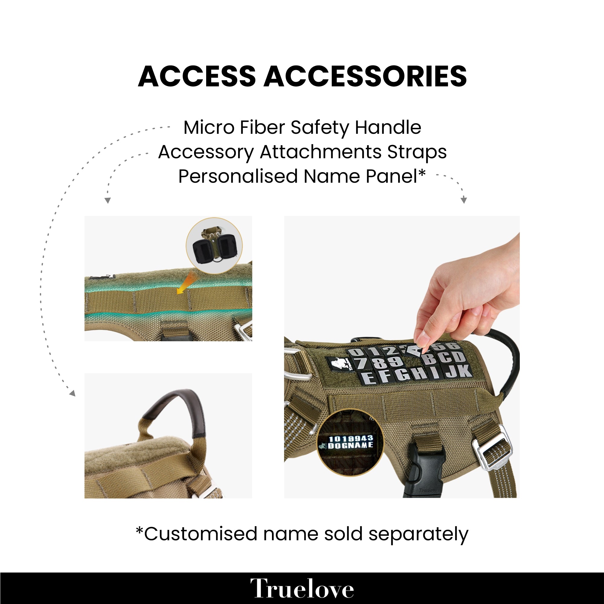 Truelove Escape Proof Harness for Dogs (Army Green) image 4