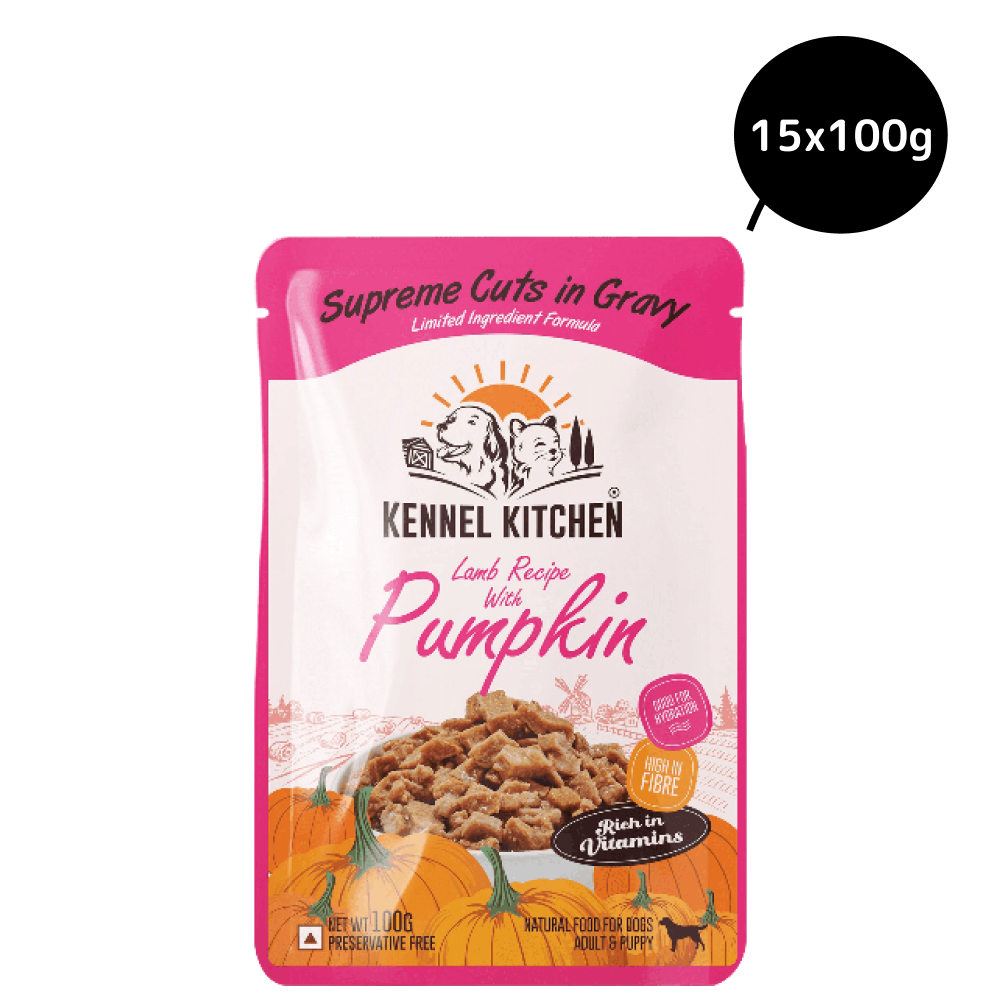 Kennel Kitchen Supreme Cuts in Gravy Lamb with Pumpkin Puppy & Adult Dog Wet Food (All Life Stage) image 10