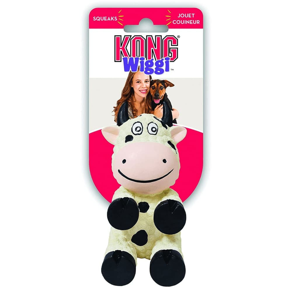 Kong Wiggi Cow Chew Toy for Dogs image 4