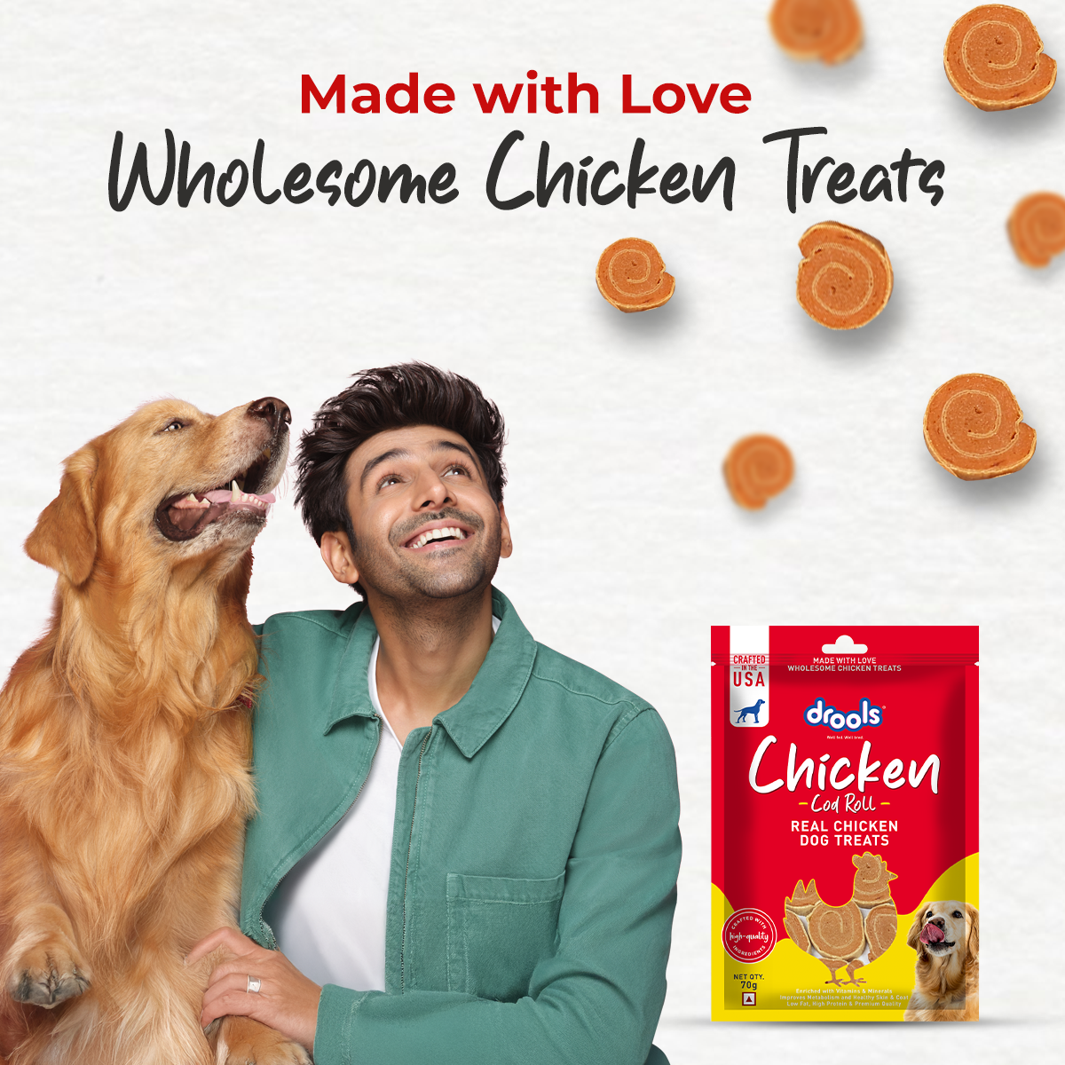 Drools Chicken Cod Roll Dog Treats image 3