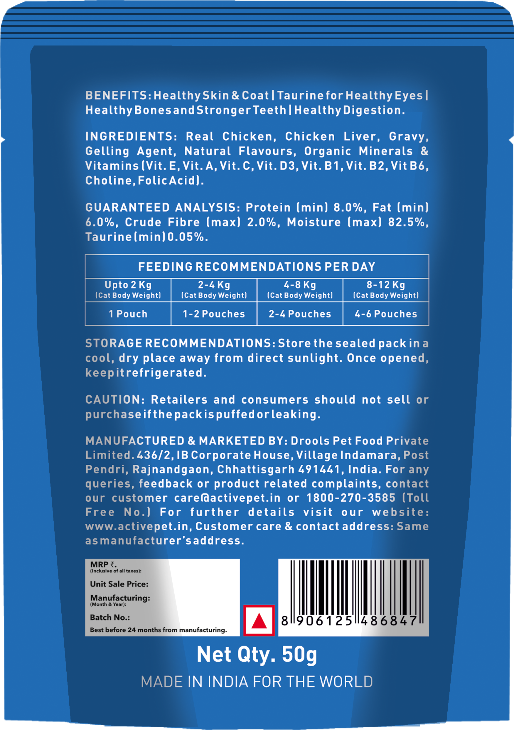 Active Real Chicken & Chicken Liver in Gravy Adult Cat Wet Food ( Buy 1 Get 1) image 9