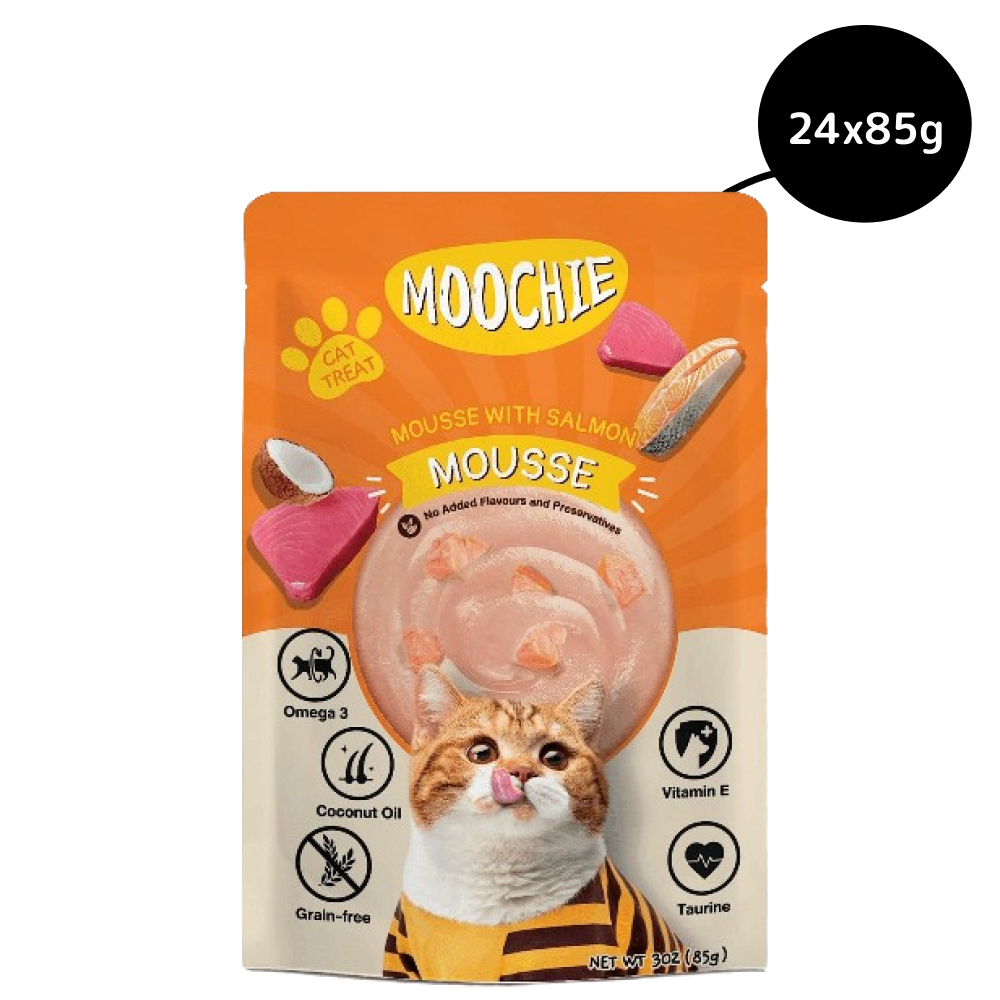 Moochie Mousse with Salmon Grain Free Cat Wet Food image 5