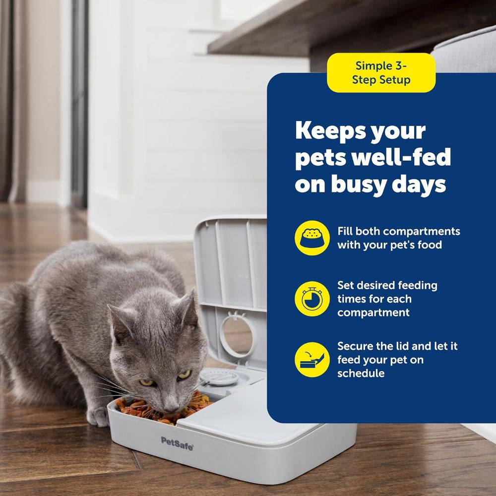 PetSafe 2 Meal Automatic Pet Feeder for Dogs and Cats image 6