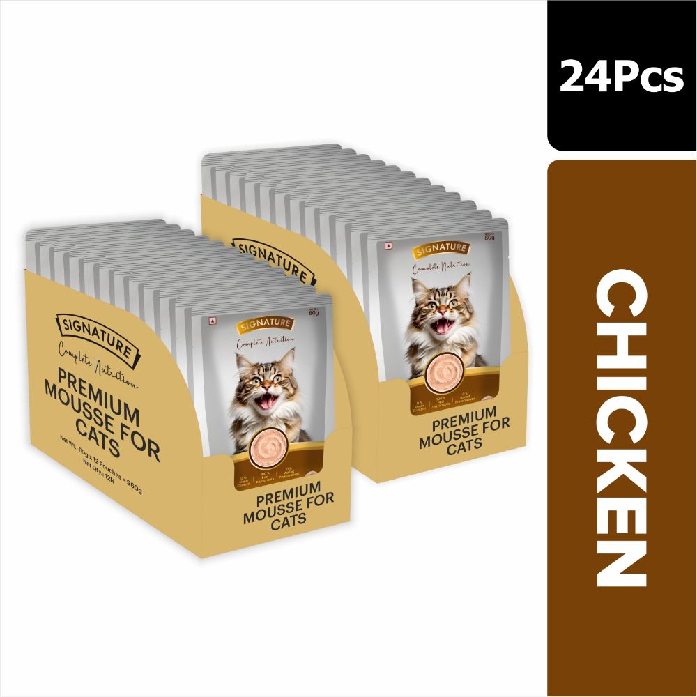 Signature Grain Zero Chicken and Salmon Mousse Combo Adult Cat Wet Food image 5