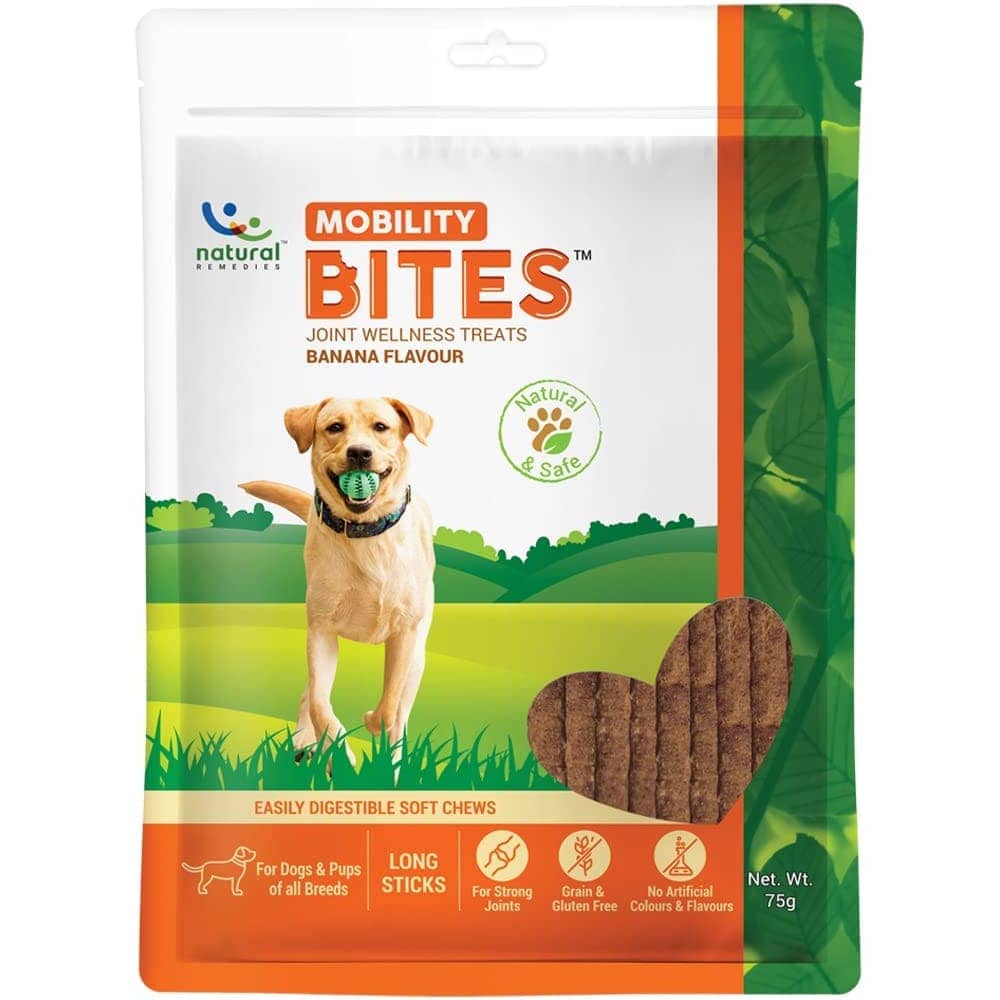 FG-Natural Remedies Mobility Bites Chew Treats for Dogs - 75g
