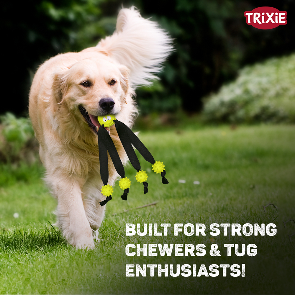 Trixie Ball on a Strap Toy for Dogs (Green) image 5