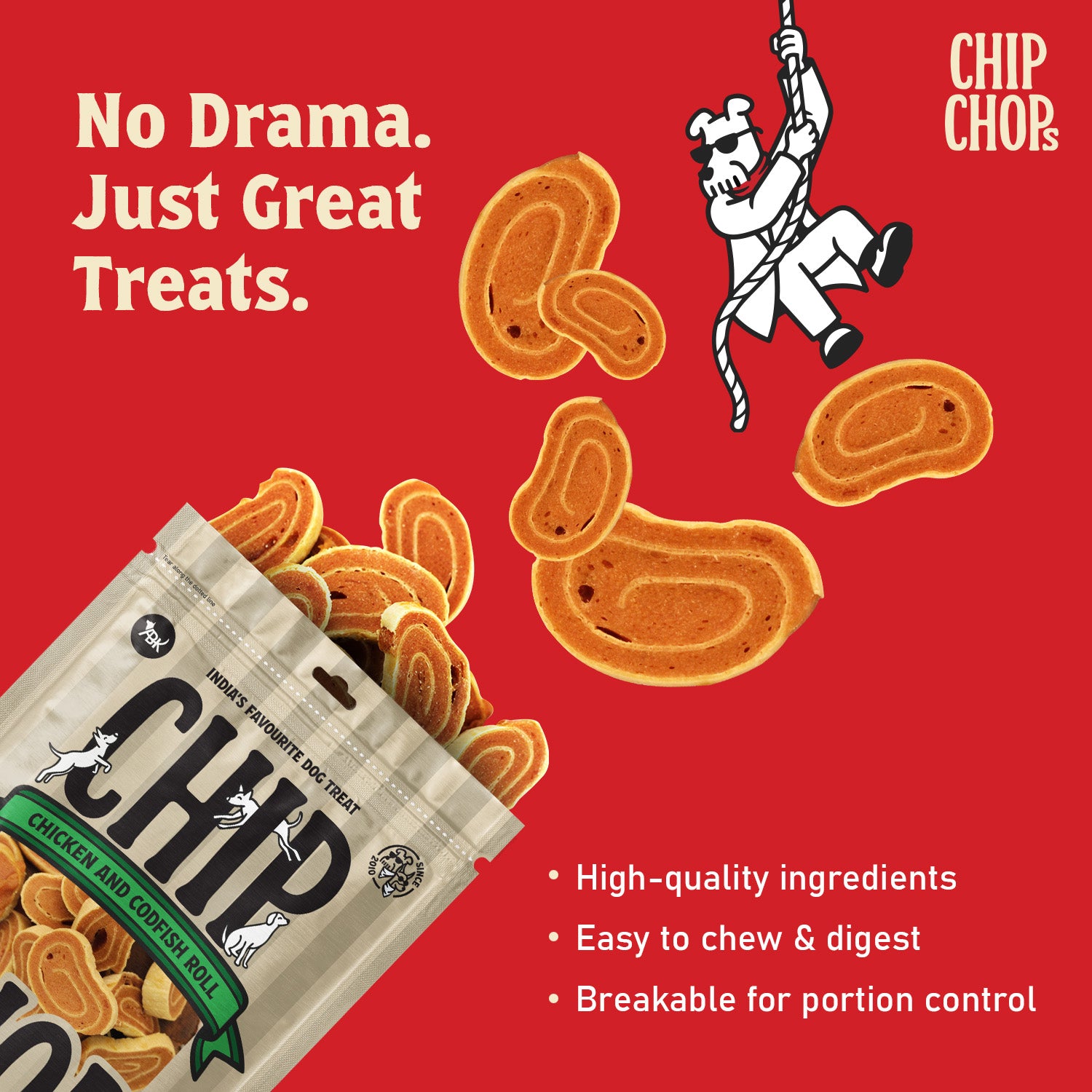 Chip Chops Chicken and Codfish Rolls Dog Treats image 3