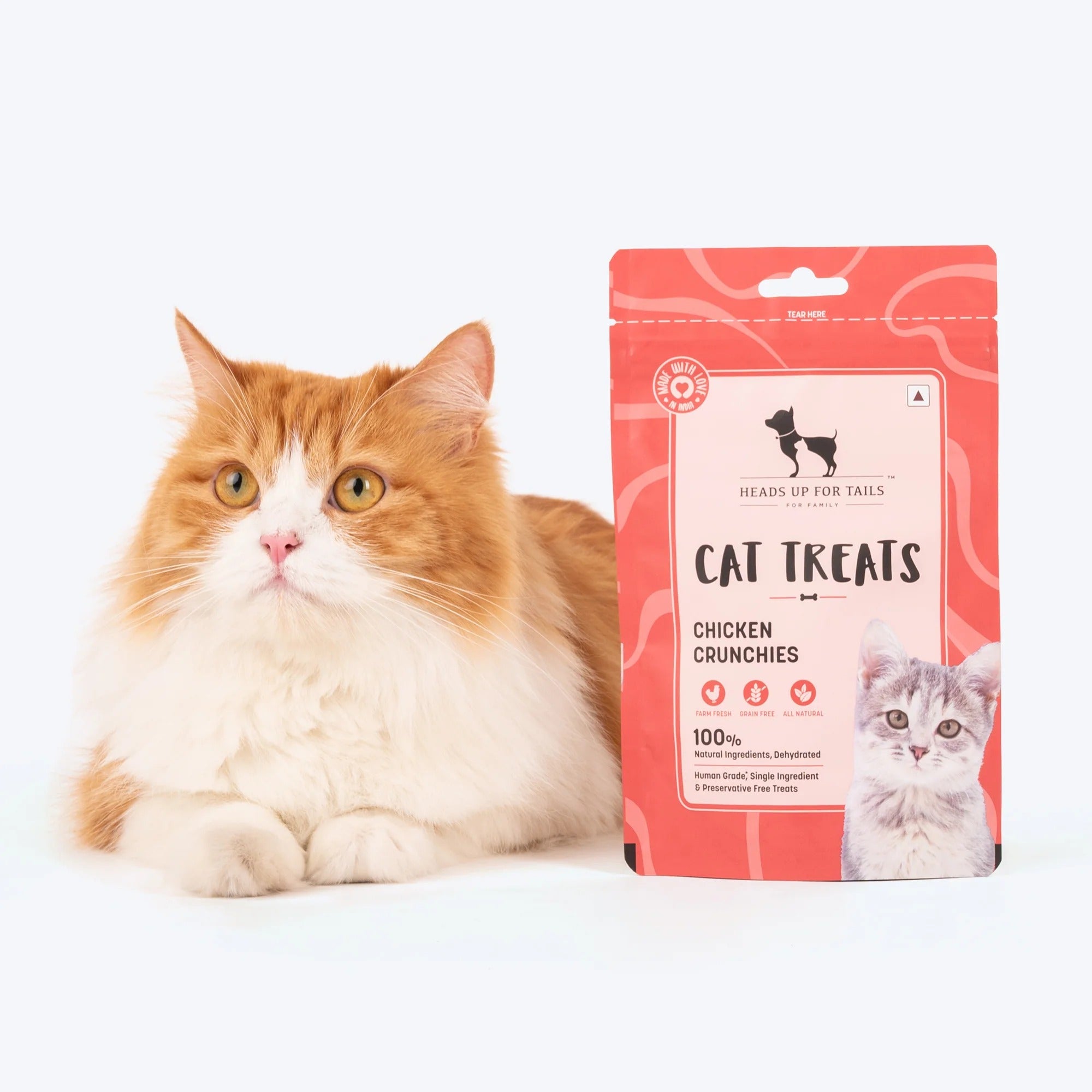 HUFT Dehydrated Chicken Crunchies Cat Treats image 2