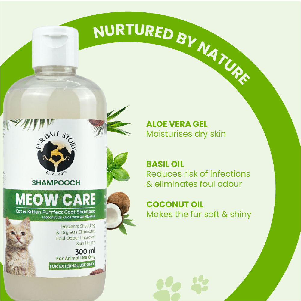 FurBall Story Shampooch Meow Care Shampoo for Cats image 2