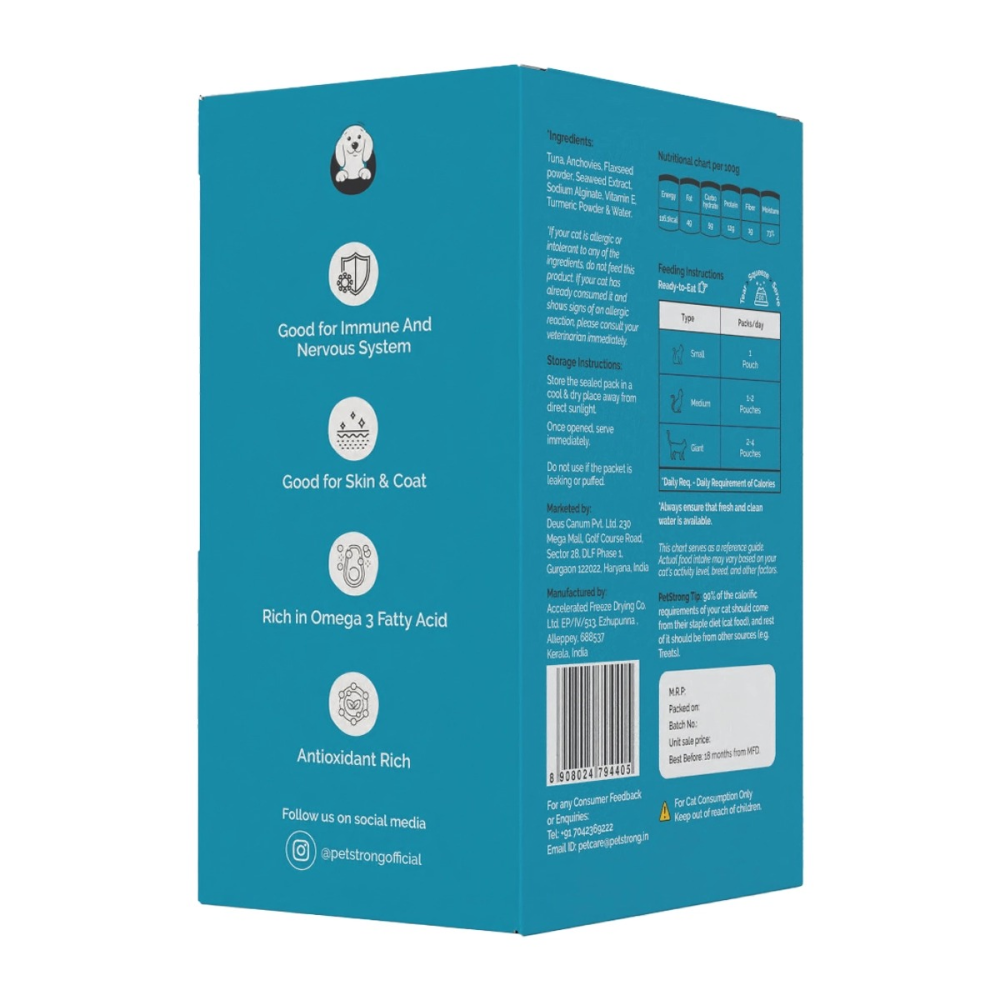 PetStrong Tuna and White Fish in Gravy Cat Wet Food image 4
