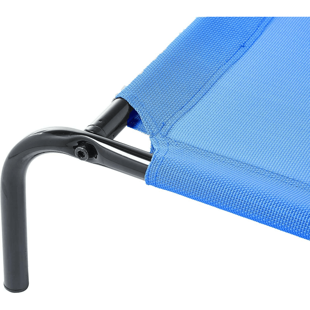 Fluffy's Pawsome Waterproof elevated Sides Camping Bed for Dogs (Blue) image 4