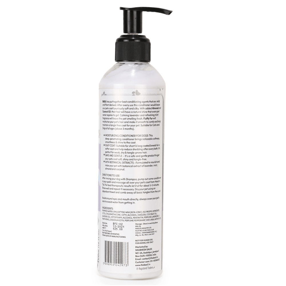 Basil Fluffy Fur Conditioner for Dogs and Cats image 3