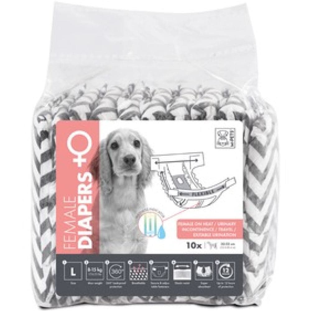 M Pets Diapers for Female Dogs (30x42.5cm) image 3