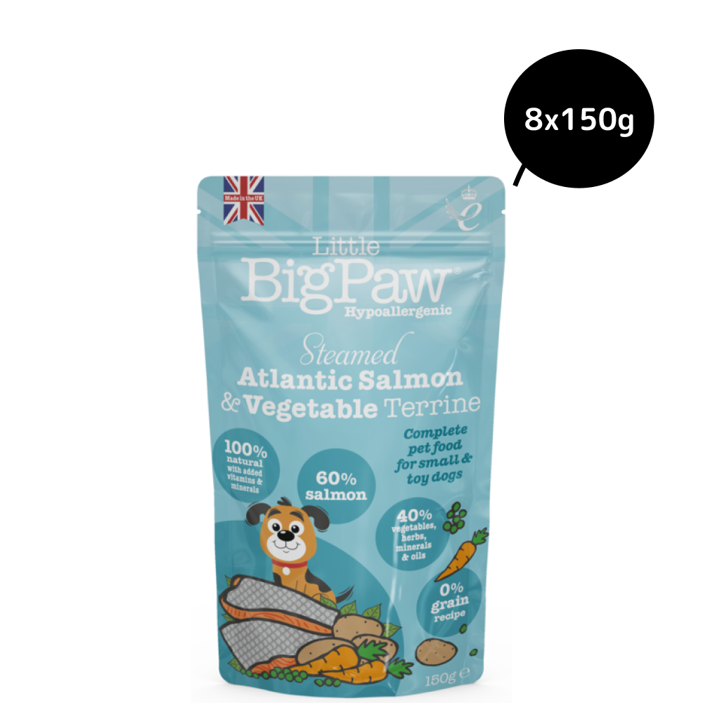 Little Big Paw Atlantic Salmon & Vegetables Terrine Dog Wet Food image 9