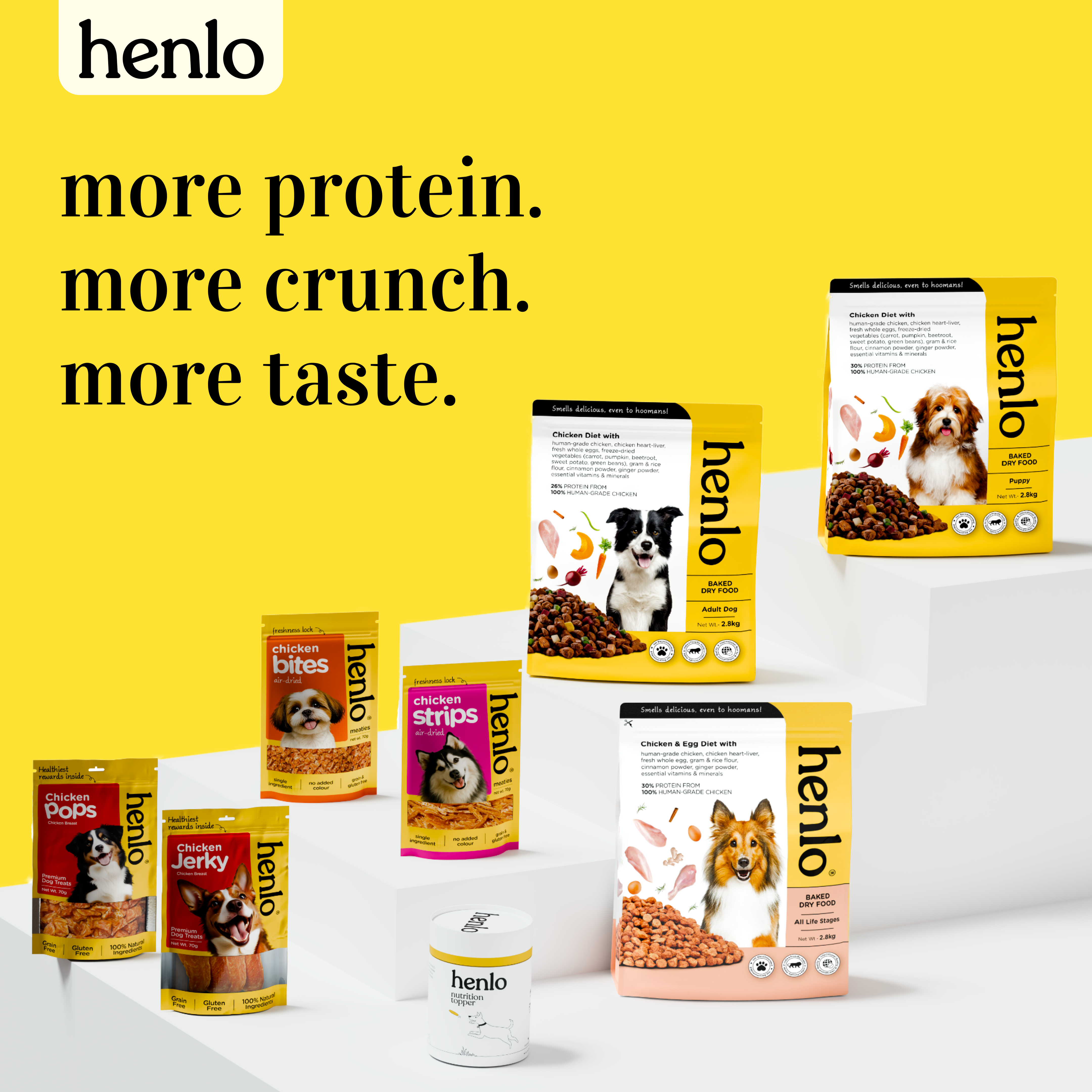 Henlo High Protein Air Dried Chicken Bites Dog Treats image 5