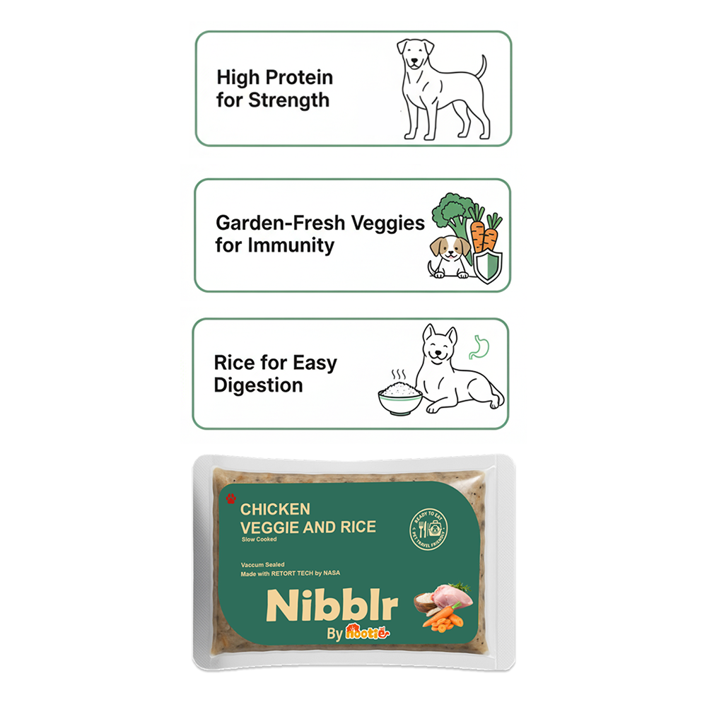Nibblr By Nootie Wholesome Chicken Veggie & Rice Ready to Eat Meal Dog Wet Food image 7