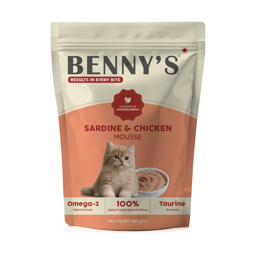 Benny's Bowl Sardine Fish & Chicken Mousse Wet Food for Cats image 5