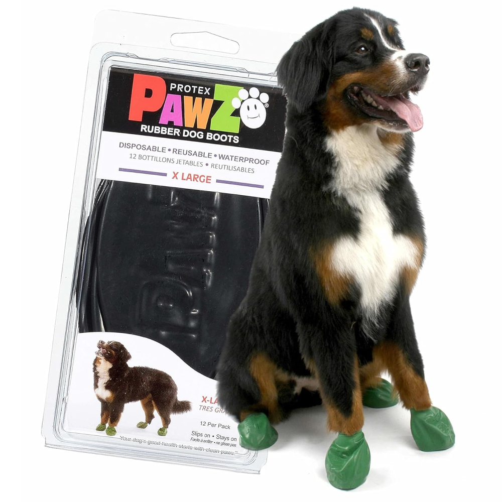 Protex PawZ Disposable and Reusable Boots for Dogs (Green) image 3