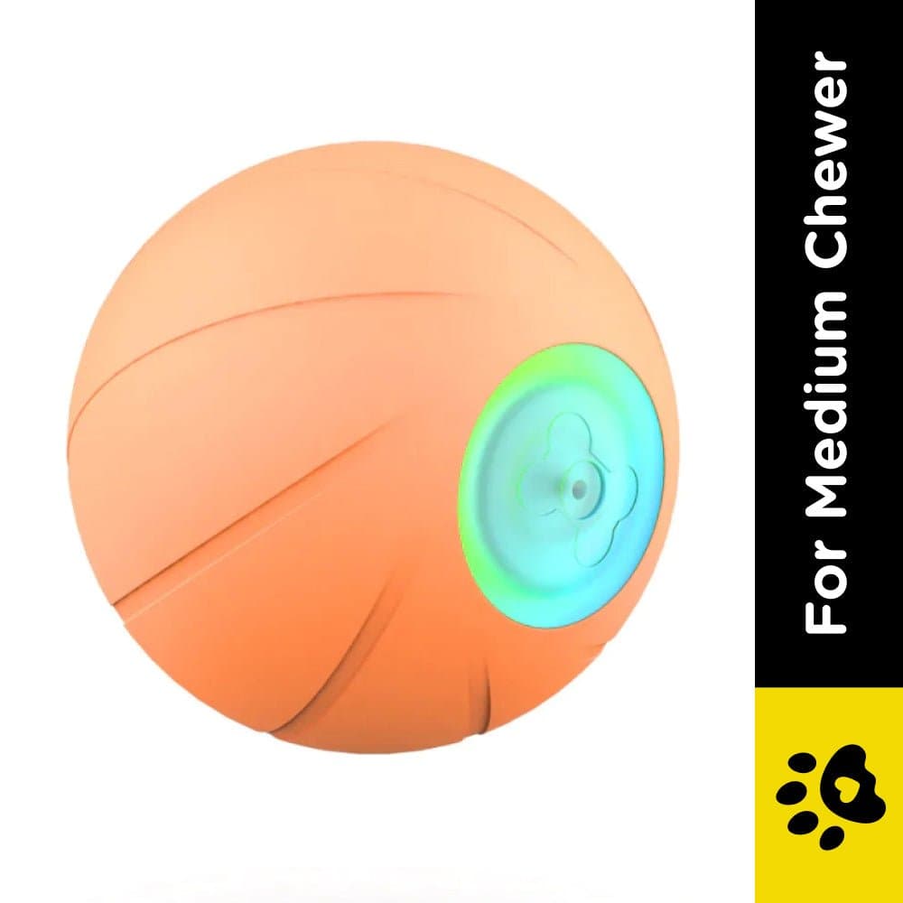 Cheerble Wicked SE Ball Toy for Dogs (Orange) | For Medium Chewers image 2