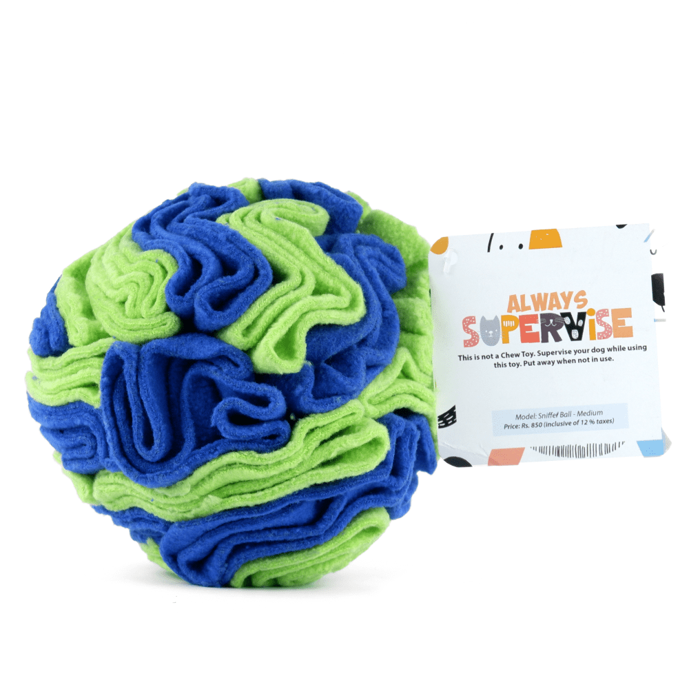 For The Love Of Dog Sniffer Ball Toy for Dogs (Blue/Green) image 5