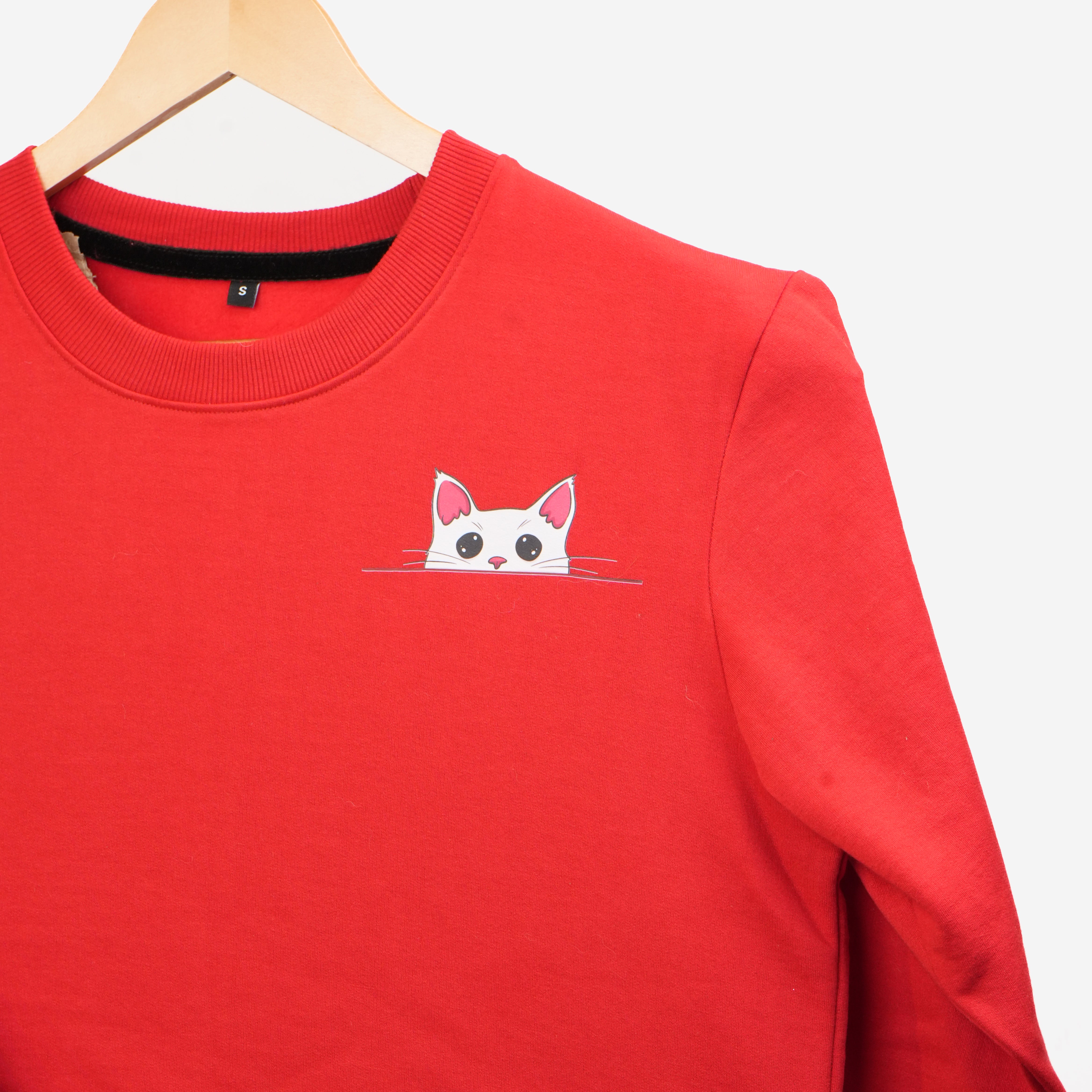 Cat Parent Sweatshirt For Men and Women (Red) image 6