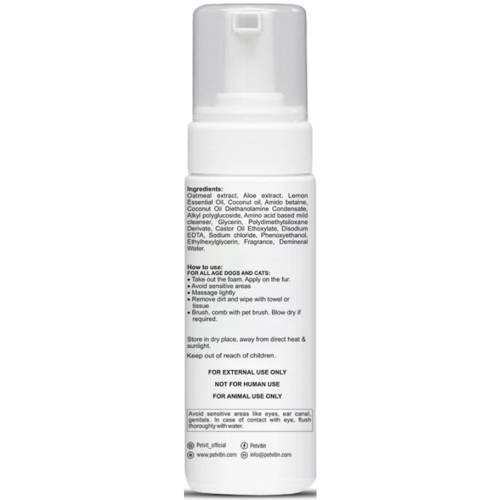 Petvit Oatmeal Waterless Shampoo for Dogs and Cats image 4
