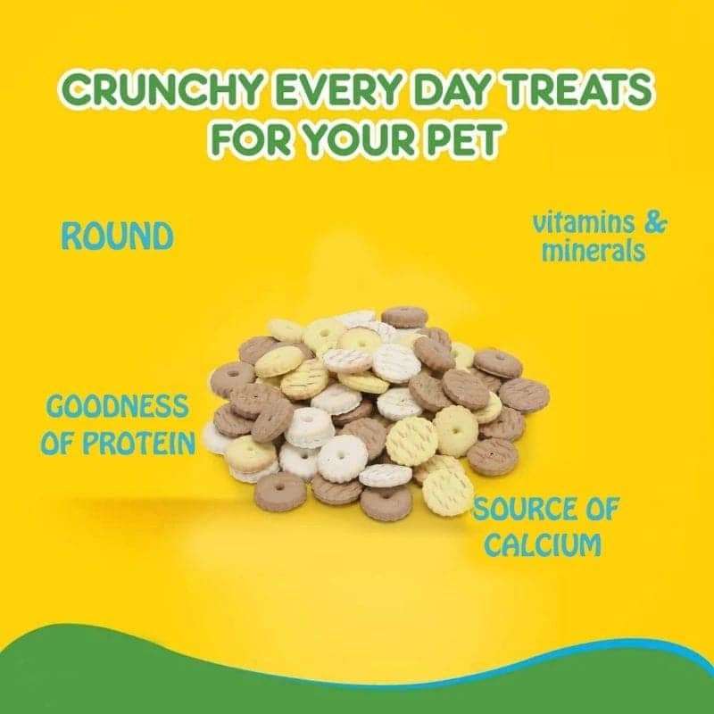 Basil Non Veg Round Shaped Puppy Biscuits image 4
